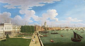 Vista Panorámica del Támesis con San Pablo